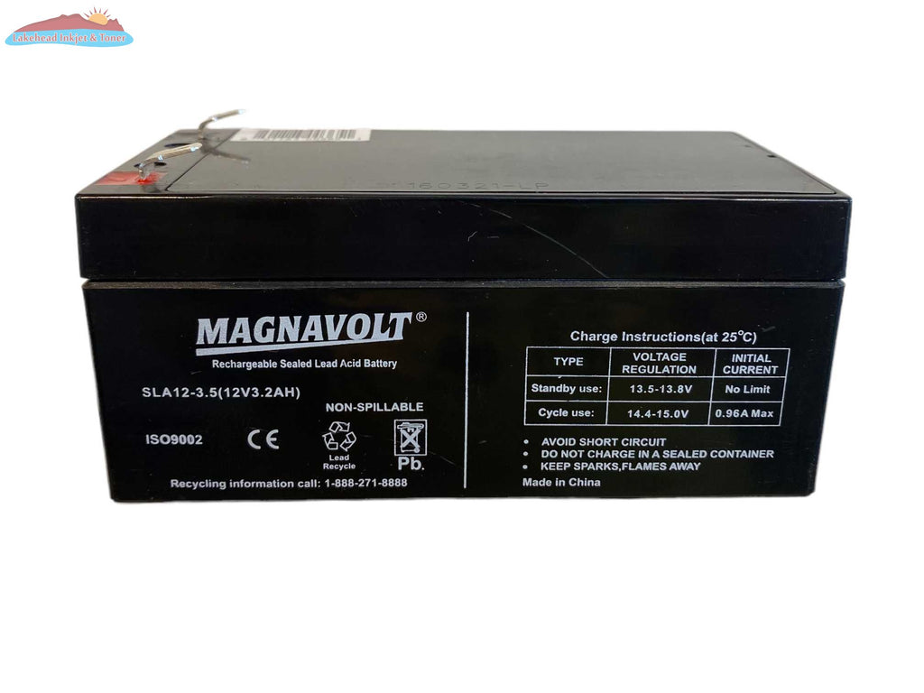 Magnavolt 12V/3.2AH (3.5AH) Sealed Lead Acid  Battery Magnacharge