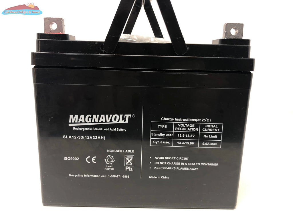 Magnavolt 12V/33AH Sealed Lead Acid Battery Magnacharge