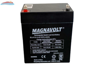 Magnavolt 12V/5.4AH Sealed Lead Acid  Battery Magnacharge