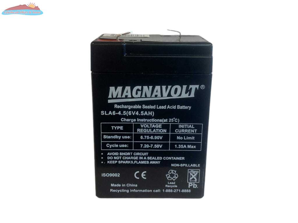 Magnavolt 6V/4.5AH Sealed Lead Acid Battery Magnacharge