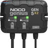 NOCO GEN5X2 - 12V 2-Bank, 10-Amp Marine On-Board Battery Charger NOCO