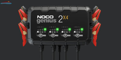 NOCO GENIUS2X4 - 6V/12V 2-Bank, 8-Amp Smart Battery Charger NOCO