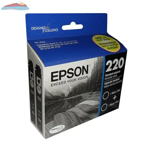 T220120D2 EPSON DURABRITE ULTRA BLACK DUAL PACK STD. CAPACI Epson