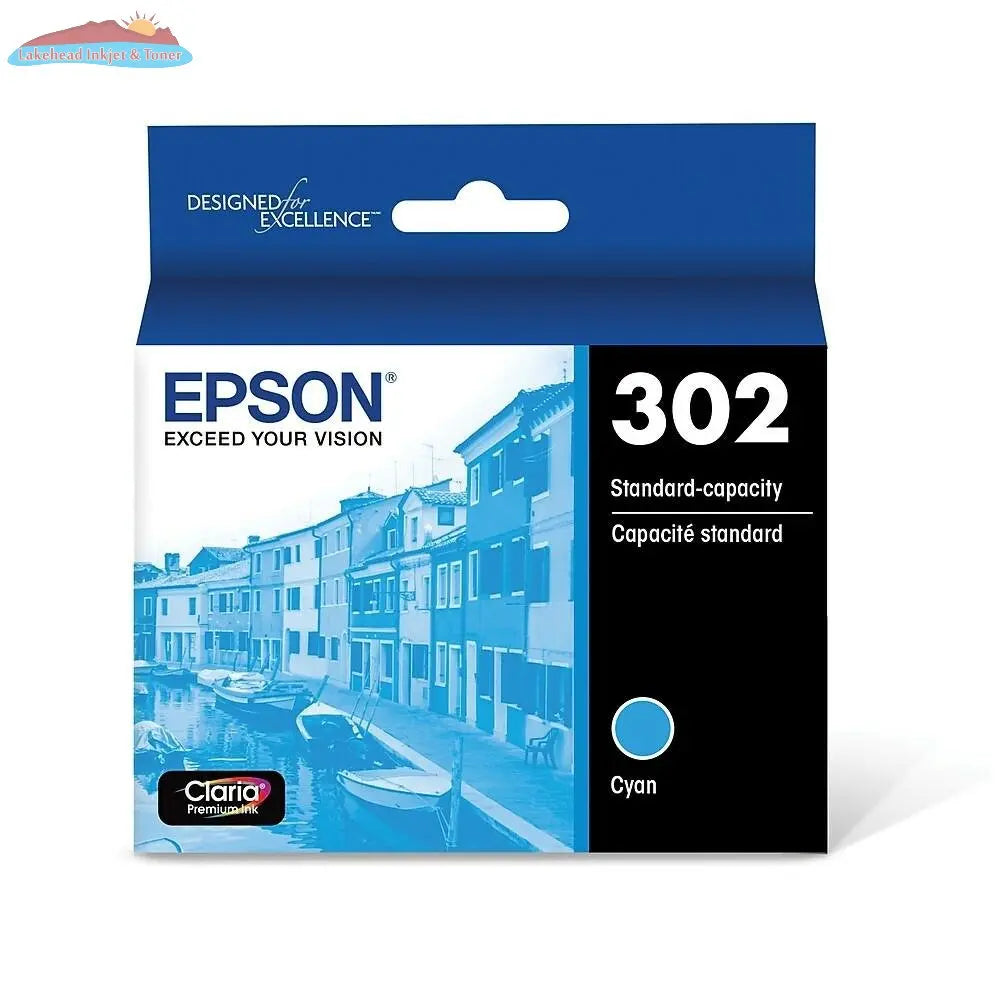 T302220S EPSON T302 Claria Cyan Ink Standard Capacity with Epson