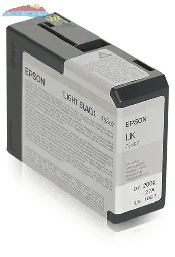 T580700 EPSON ULTRACHROME LIGHT BLACK INK 80ML STYLUS PRO 3 Epson