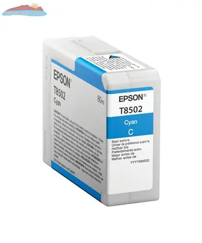 T850200 EPSON ULTRACHROME HD CYAN INK 80ML/SURECOLOR P800 Epson