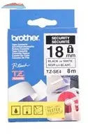 TZSE4 Brother TZ SECURITY TAPE 18MM     *** PLEASE SEE COMP Brother