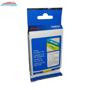 TZe135 (TZ135) PTOUCH TAPE 12MM WHITE ON CLEAR Brother