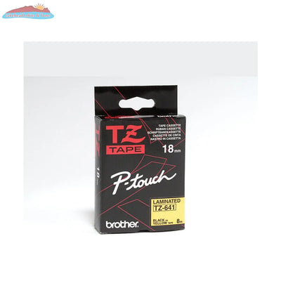 TZe641 (TZ641) PTOUCH TAPE 18MM BLACK ON YELLOW Brother